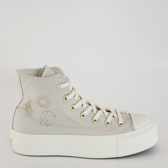 Converse CTAS Hi Lift 'Golden Elements' Women's Platform Sneakers A02205C NWT - Picture 2 of 6